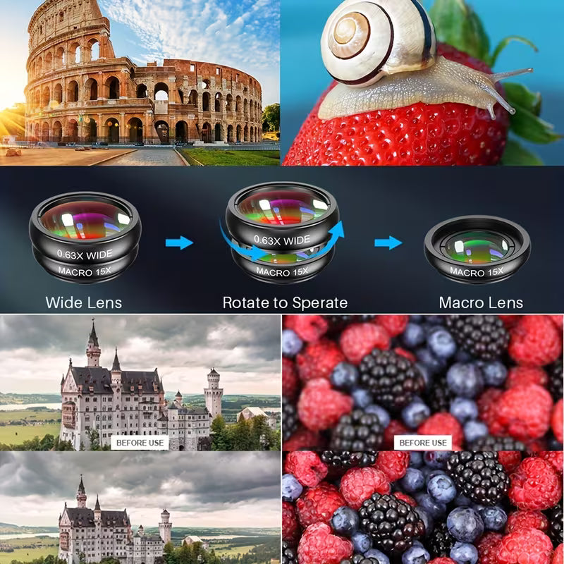 📸 Apexel 10-in-1 Smartphone Lens Kit